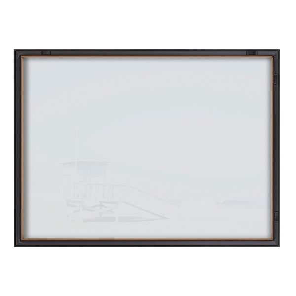 Kate & Laurel Blake Pale Blue Life Guard Tower Framed Printed Glass By Caroline Mint