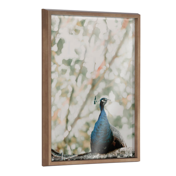 kate & laurel Blake Peacock Framed Printed Glass by Alicia Abla