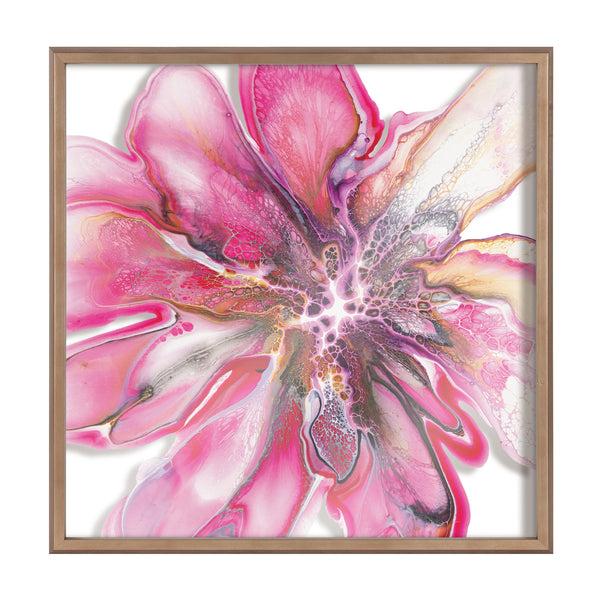 Kate & Laurel Blake Pink Blooms Framed Printed Art By Xizhou Xie