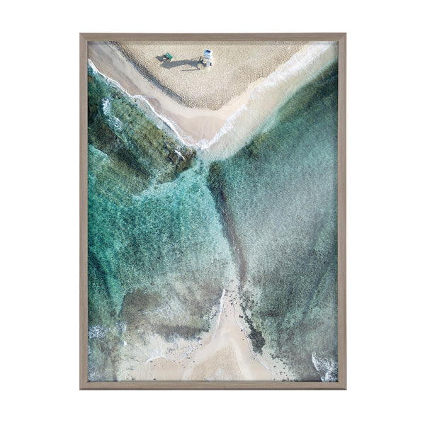 Kate & Laurel Blake Poipu Beach Framed Printed Art By Rachel Bolgov