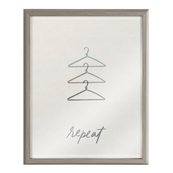 Kate & Laurel Blake Repeat Framed Printed Glass By Elizabeth Silver