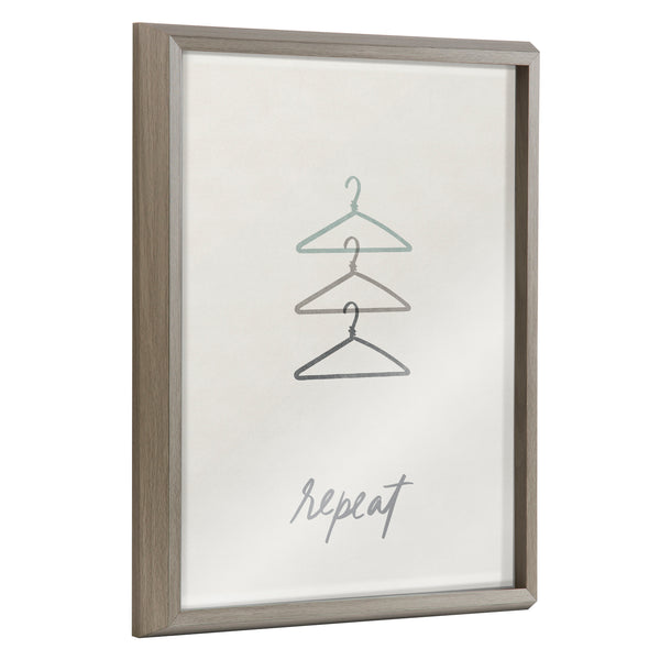 kate & laurel Blake Repeat Framed Printed Glass by Elizabeth Silver