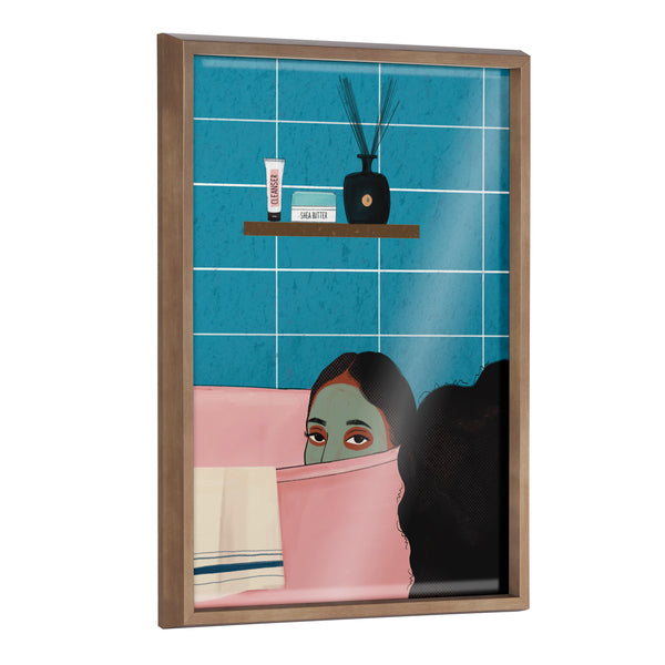 kate & laurel Blake Restful Rest Framed Printed Glass by Mary Joak