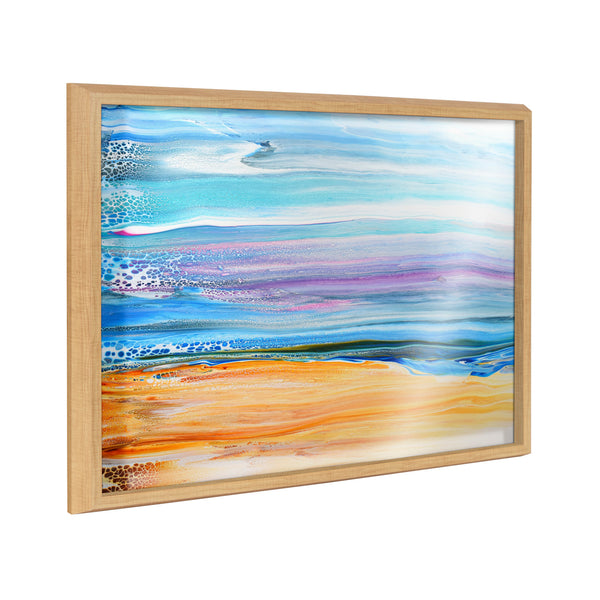 Kate & Laurel Blake Sand And Surf Framed Printed Art By Xizhou Xie