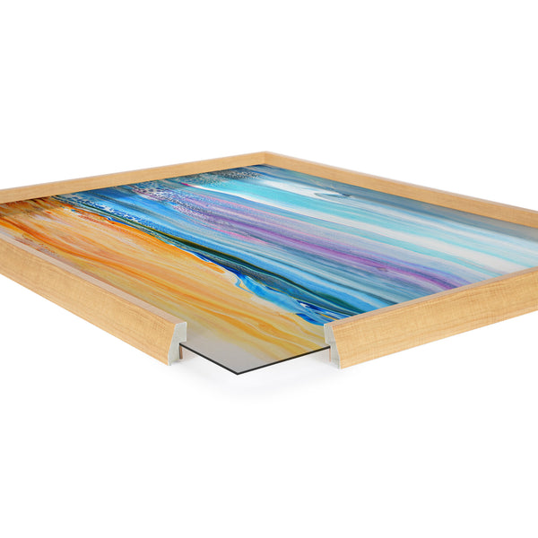 Kate & Laurel Blake Sand And Surf Framed Printed Art By Xizhou Xie