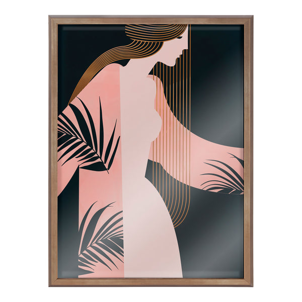 Kate & Laurel Blake Scent Of Jasmine Framed Printed Glass By Alexander Ginzburg