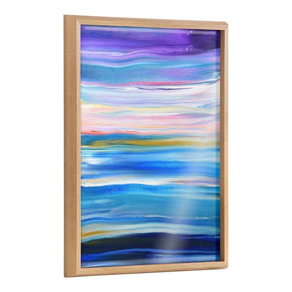 kate & laurel Blake Seaside Serenity Framed Printed Art by Xizhou Xie