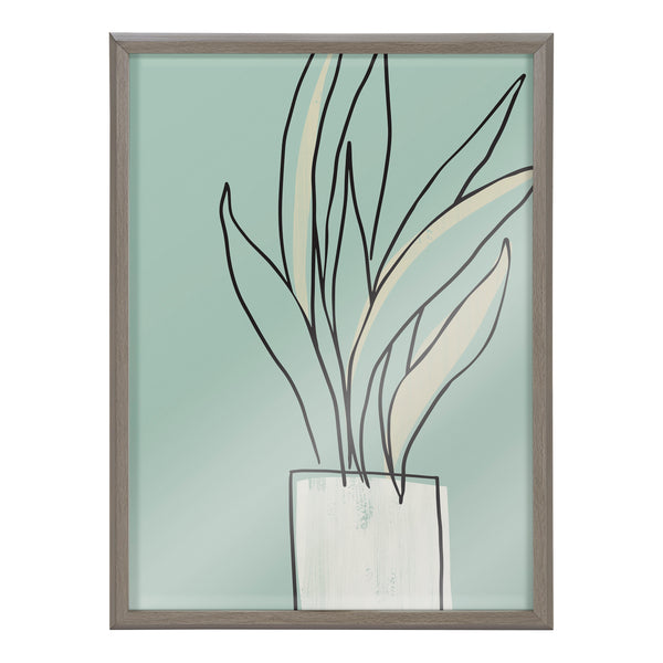Kate & Laurel Blake Serene Growth Framed Printed Glass By Elizabeth Silver