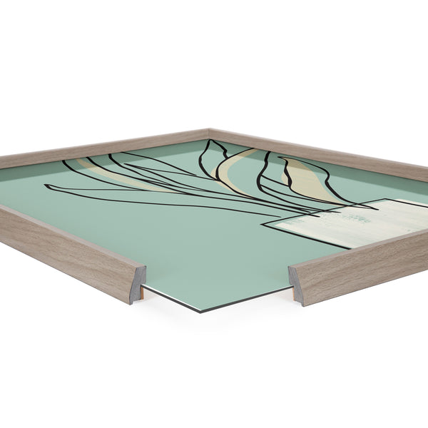 Kate & Laurel Blake Serene Growth Framed Printed Glass By Elizabeth Silver