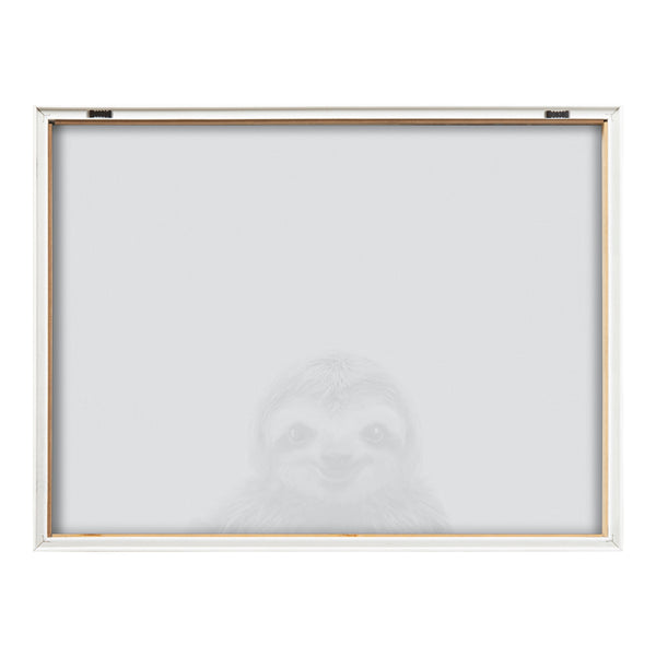 Kate & Laurel Blake Sloth Framed Printed Glass By Simon Te Of Tai Prints