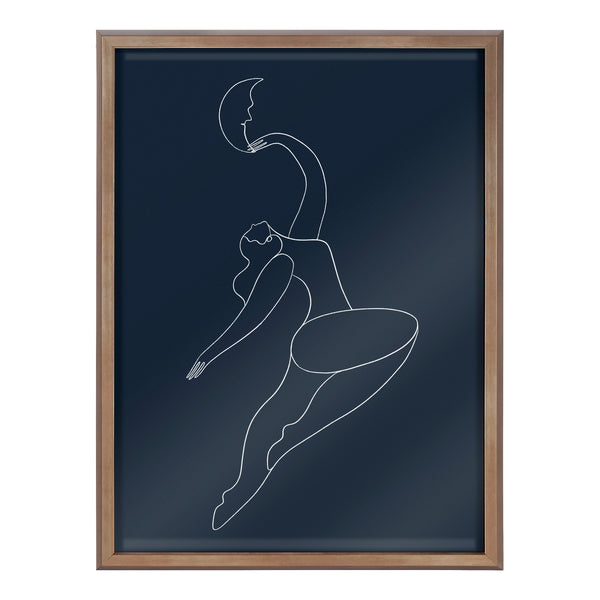 Kate & Laurel Blake Sometimes When You Fall You Fly Blue Framed Printed Glass By Maggie Stephenson