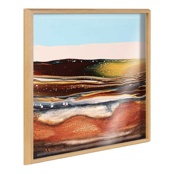 kate & laurel Blake Sonoran Desert Framed Printed Art by Xizhou Xie