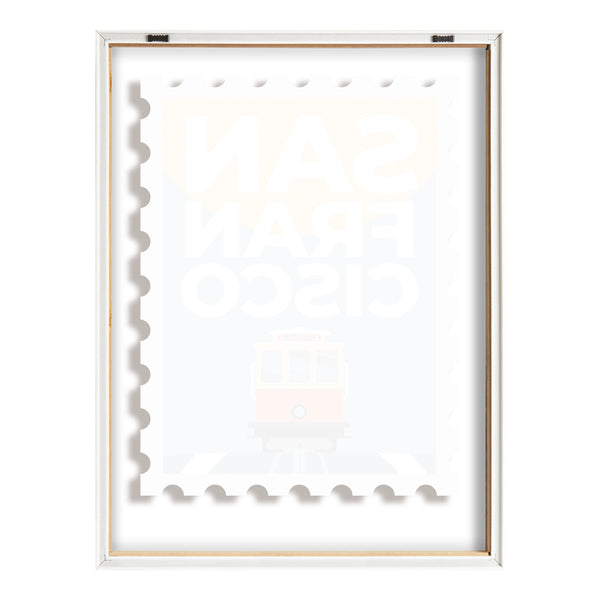 Kate & Laurel Blake Stamp San Fran Framed Printed Glass By Rocket Jack