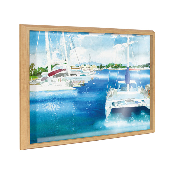Kate & Laurel Blake Summer Is For Sailing Framed Printed Glass By Janet Meinke-Lau