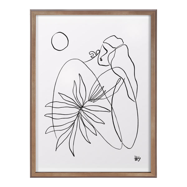 Kate & Laurel Blake Summer Lines 7 Framed Printed Glass By Maggie Stephenson