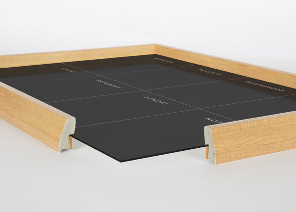 Kate & Laurel Blake This Week Black Framed Printed Glass By The Creative Bunch Studio