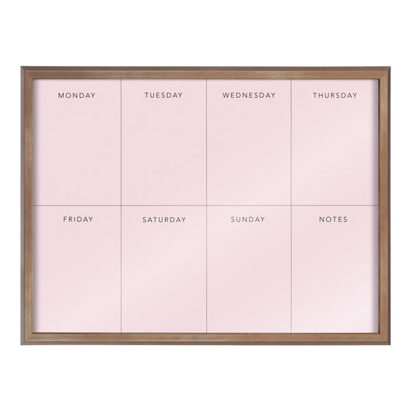 Kate & Laurel Blake This Week Pink Framed Printed Glass By The Creative Bunch Studio