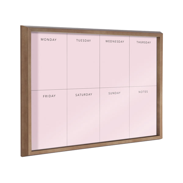 kate & laurel Blake This Week Pink Framed Printed Glass by The Creative Bunch Studio