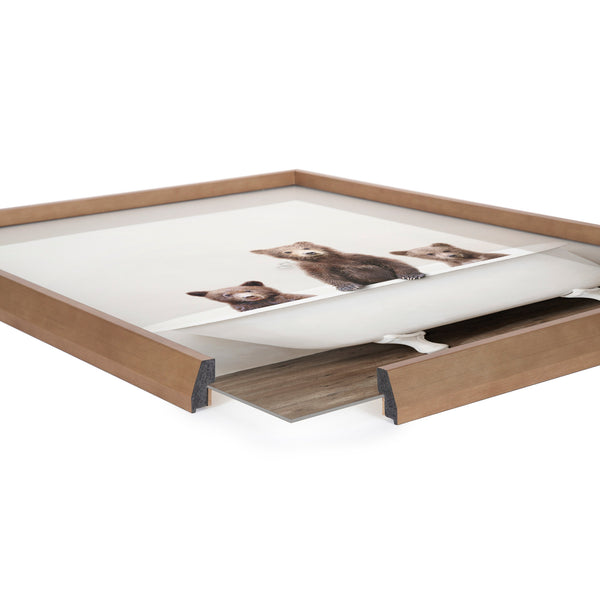 Kate & Laurel Blake Three Little Bears In Vintage Bathtub Framed Printed Glass By Amy Peterson Art Studio