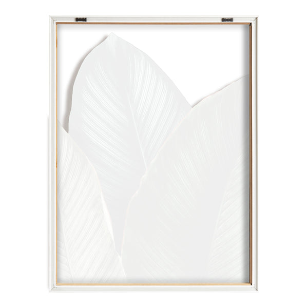 Kate & Laurel Blake Tropical Palm Leaves Framed Printed Glass By Amy Peterson Art Studio