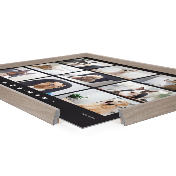 Kate & Laurel Blake Video Chat Dogs Framed Printed Glass By The Creative Bunch Studio