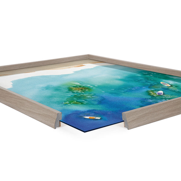 Kate & Laurel Blake Voyage Framed Printed Glass By Janet Meinke-Lau