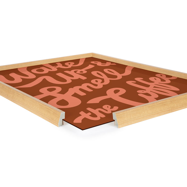 Kate & Laurel Blake Wake Up And Smell The Coffee Framed Printed Glass By Maria Filar