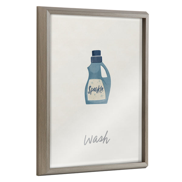 kate & laurel Blake Wash Framed Printed Glass by Elizabeth Silver