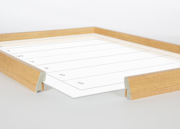 Kate & Laurel Blake Weekly Menu Framed Printed Glass By The Creative Bunch Studio