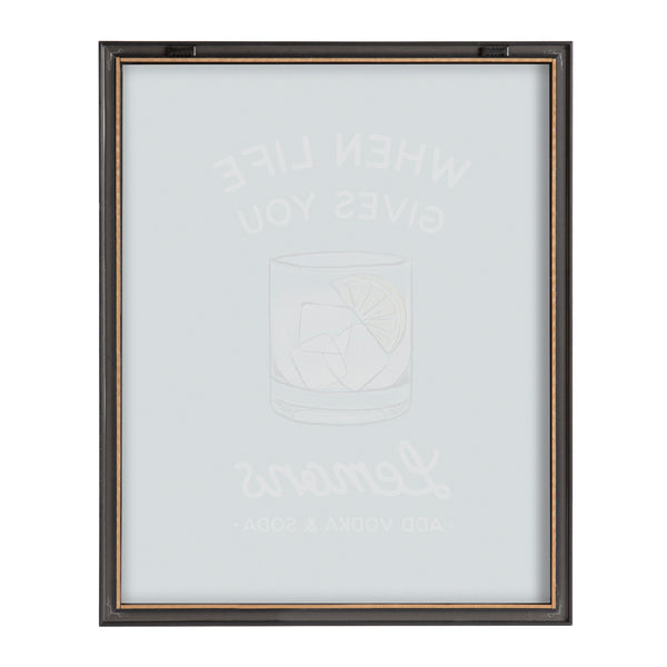 Kate & Laurel Blake When Life Gives You Lemons Blue Framed Printed Glass By The Creative Bunch Studio