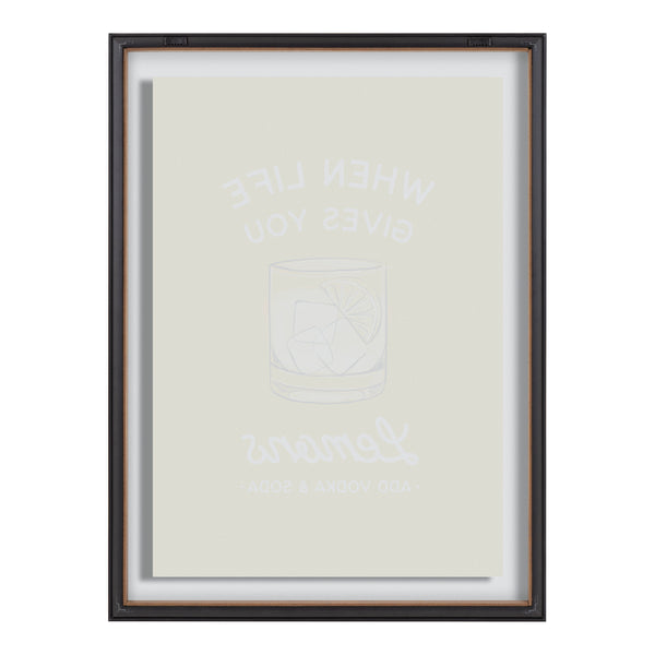 Kate & Laurel Blake When Life Gives You Lemons Yellow Framed Printed Glass By The Creative Bunch Studio