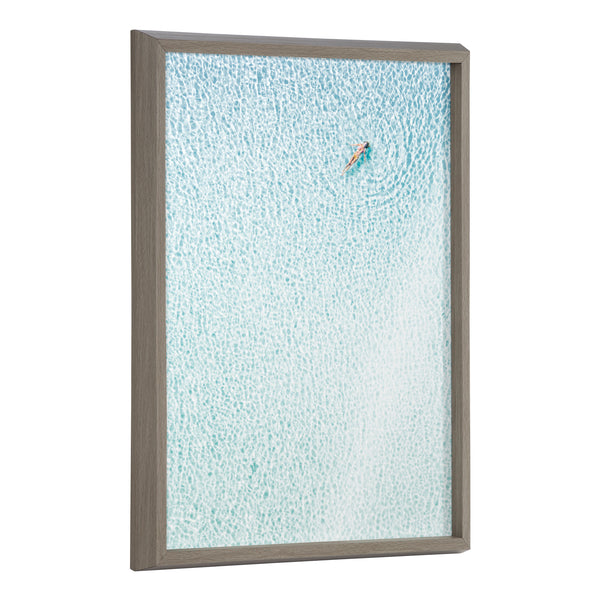 kate & laurel Blake Woman Floating Framed Printed Glass by Amy Peterson Art Studio