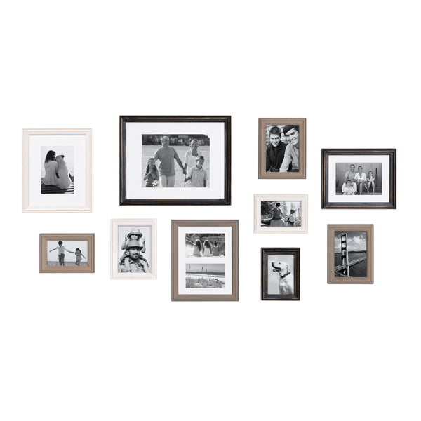 Kate & Laurel Bordeaux Gallery Wall Wood Picture Frame Set