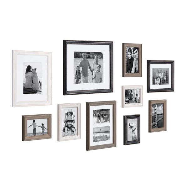Kate & Laurel Bordeaux Gallery Wall Wood Picture Frame Set