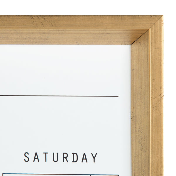 Kate & Laurel Calter Framed Magnetic Dry Erase Monthly Calendar