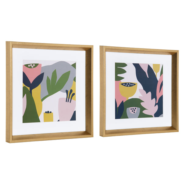 Kate & Laurel Calter Myriam's Garden Framed Print Art Set By Myriam Van Neste