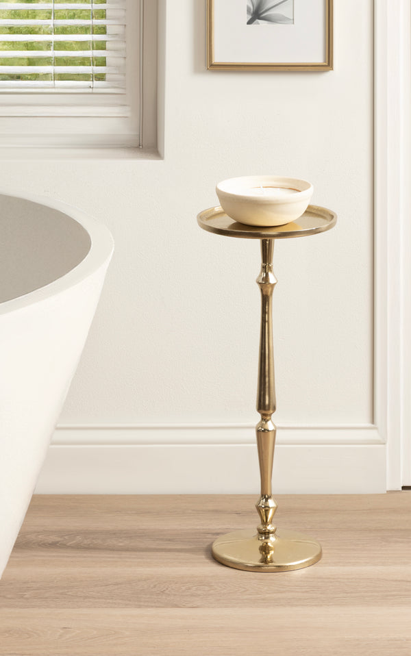 Kate & Laurel Carling Metal Pedestal Table And Plant Stand