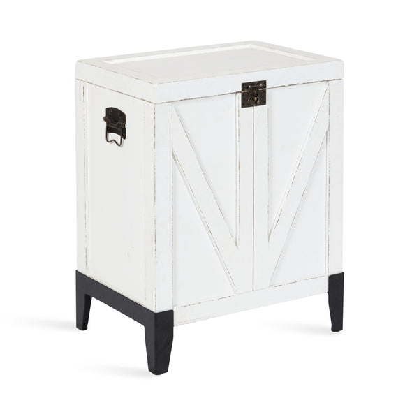 Kate & Laurel Cates Wood Side Table With Trunk Storage