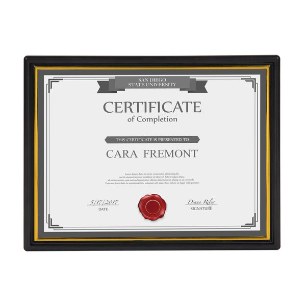 Kate & Laurel Corporate 8.5x11 Document Picture Frame Set Of 12