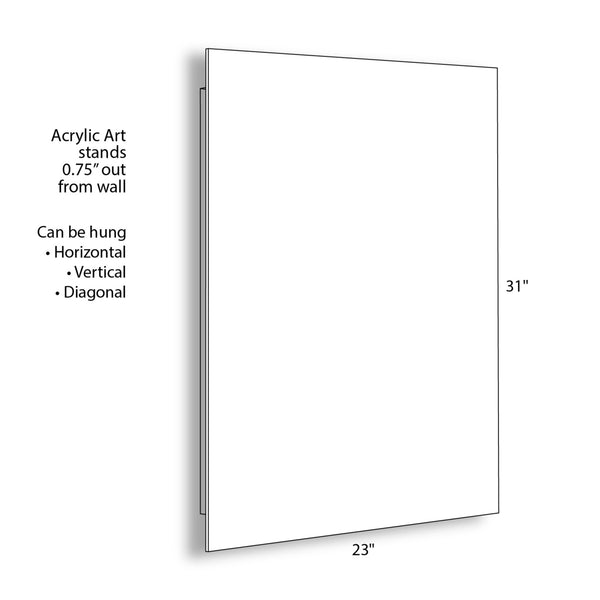 Kate & Laurel El Ray Floating Acrylic Art By Shatha Al Dafai