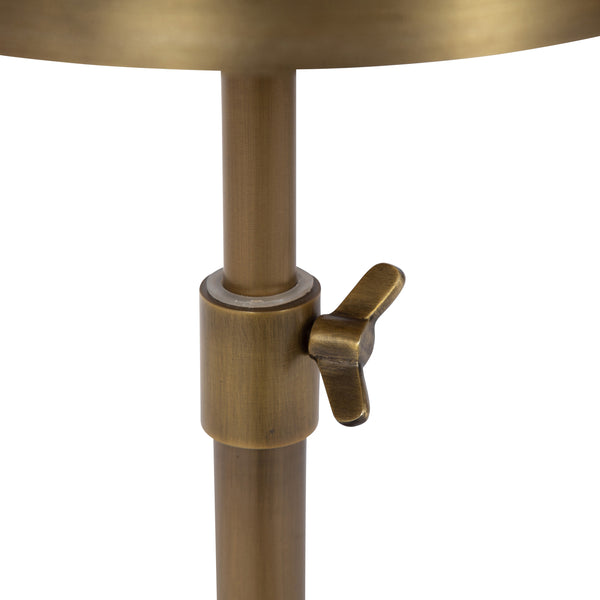 Kate & Laurel Engles Adjustable Embossed Metal Table And Plant Stand