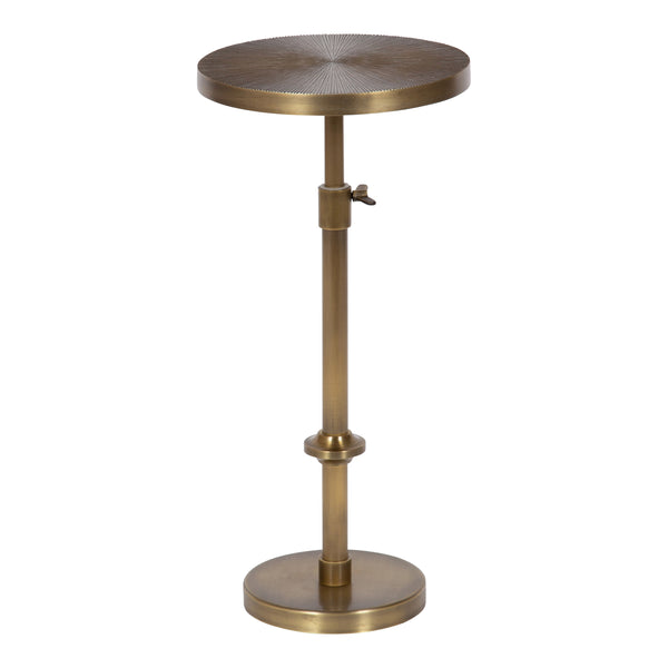 kate & laurel Engles Adjustable Embossed Metal Table and Plant Stand