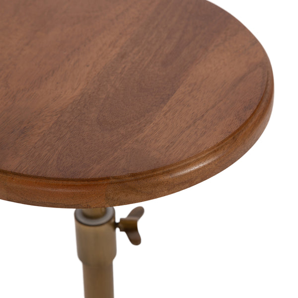 Kate & Laurel Engles Adjustable Wood Table And Plant Stand