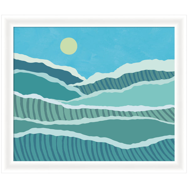 kate & laurel Framed Art Abstract Waves by Rachel Lee