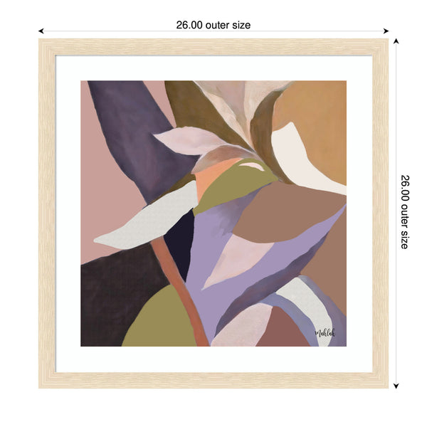 Kate & Laurel Framed Art Azure Stems By Inkheart Designs