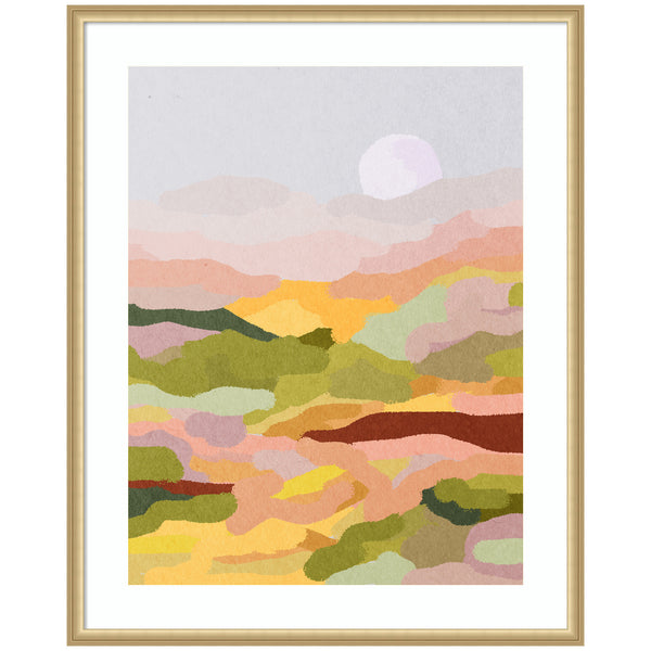 Kate & Laurel Framed Art Beautiful Landscape By July Art Prints