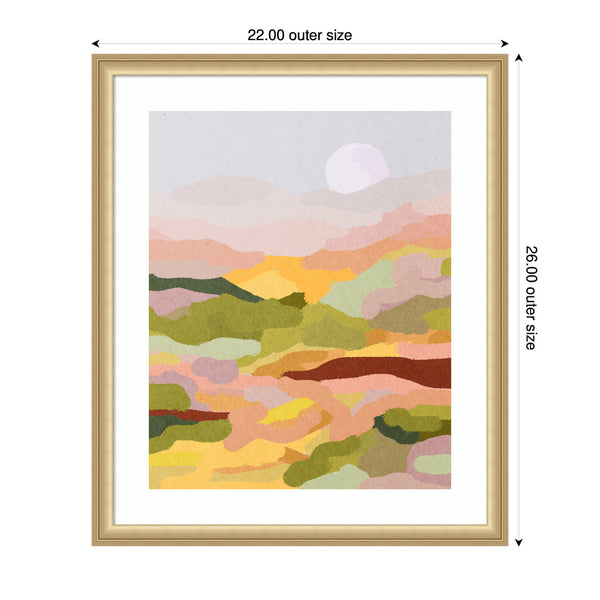 Kate & Laurel Framed Art Beautiful Landscape By July Art Prints