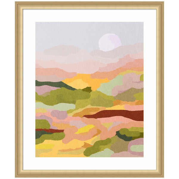 kate & laurel Framed Art Beautiful Landscape by July Art Prints