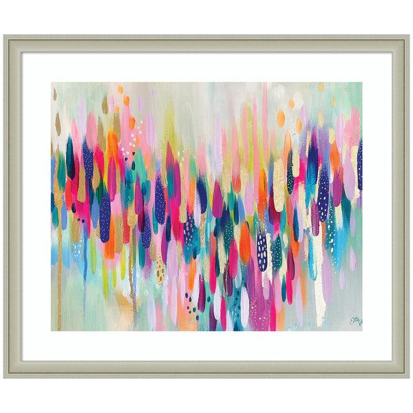 Kate & Laurel Framed Art Brushstroke 154 Horizontal By Ettavee