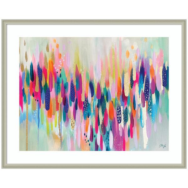 kate & laurel Framed Art Brushstroke 154 Horizontal by Ettavee